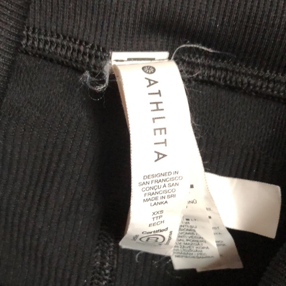 Athleta Elation Ultra High Rise Black Bike Shorts - Picture 6 of 7